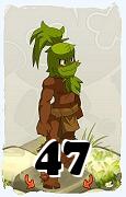 Un personaggio del gioco Dofus, Sadida-Aria, al livello 47