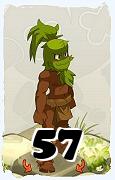 Un personaggio del gioco Dofus, Sadida-Aria, al livello 57