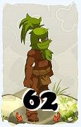 Un personaje del juego Dofus, Sadida-Aire, de nivel 62