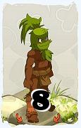 Un personnage du jeu Dofus, Sadida-Air, au niveau 8