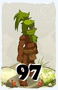 Un personaje del juego Dofus, Sadida-Aire, de nivel 97