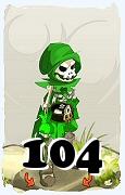 Um personagem do jogo Dofus, Sram-Ar, de nivel 104