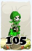 Um personagem do jogo Dofus, Sram-Ar, de nivel 105