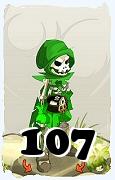 Um personagem do jogo Dofus, Sram-Ar, de nivel 107