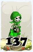 Um personagem do jogo Dofus, Sram-Ar, de nivel 137