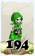 Um personagem do jogo Dofus, Cra-Ar, de nivel 194