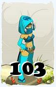 Um personagem do jogo Dofus, Sram-Ar, de nivel 103