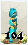 A Dofus character, Sram-Air, by level 104