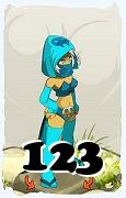 A Dofus character, Sram-Air, by level 123