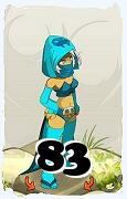 Um personagem do jogo Dofus, Cra-Ar, de nivel 83