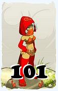 Un personnage du jeu Dofus, Féca-Air, au niveau 101