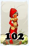 Um personagem do jogo Dofus, Sram-Ar, de nivel 102