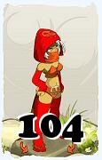 A Dofus character, Sram-Air, by level 104