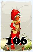 Um personagem do jogo Dofus, Sadida-Ar, de nivel 106