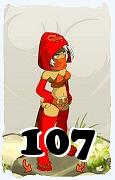 Um personagem do jogo Dofus, Zobal-Ar, de nivel 107