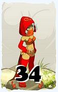 A Dofus character, Sram-Air, by level 34