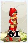 A Dofus character, Ecaflip-Air, by level 61