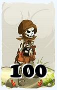 Un personaje del juego Dofus, Sram-Aire, de nivel 100