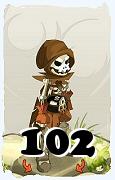 Um personagem do jogo Dofus, Sram-Ar, de nivel 102