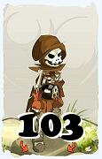 Um personagem do jogo Dofus, Sram-Ar, de nivel 103