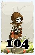 Um personagem do jogo Dofus, Sram-Ar, de nivel 104