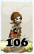 Um personagem do jogo Dofus, Sadida-Ar, de nivel 106