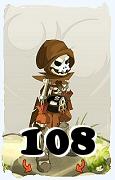 Un personaje del juego Dofus, Ocra-Aire, de nivel 108