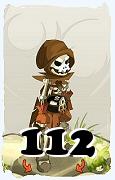 Un personnage du jeu Dofus, Sacrieur-Air, au niveau 112