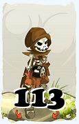 Un personaggio del gioco Dofus, Osamodas-Aria, al livello 113