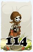 Un personnage du jeu Dofus, Sram-Air, au niveau 114