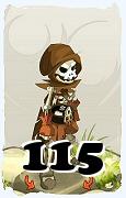 Um personagem do jogo Dofus, Sram-Ar, de nivel 115