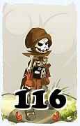 Um personagem do jogo Dofus, Sram-Ar, de nivel 116