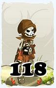 Um personagem do jogo Dofus, Sram-Ar, de nivel 118