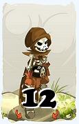 Um personagem do jogo Dofus, Sram-Ar, de nivel 12