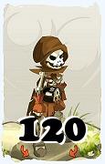 Um personagem do jogo Dofus, Sram-Ar, de nivel 120