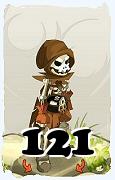 Um personagem do jogo Dofus, Sram-Ar, de nivel 121