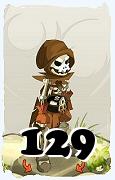 Um personagem do jogo Dofus, Sram-Ar, de nivel 129