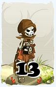 Um personagem do jogo Dofus, Sram-Ar, de nivel 13