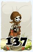 Un personnage du jeu Dofus, Sram-Air, au niveau 137