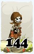 Um personagem do jogo Dofus, Sram-Ar, de nivel 144