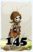 Un personnage du jeu Dofus, Pandawa-Air, au niveau 145