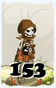 Um personagem do jogo Dofus, Xelor-Ar, de nivel 153