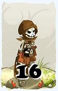 Um personagem do jogo Dofus, Sram-Ar, de nivel 16