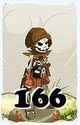 Un personaggio del gioco Dofus, Yop-Aria, al livello 166