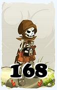 Um personagem do jogo Dofus, Pandawa-Ar, de nivel 168