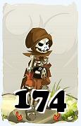 Um personagem do jogo Dofus, Sram-Ar, de nivel 174