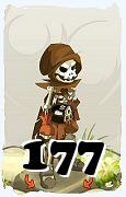 Un personaje del juego Dofus, Pandawa-Aire, de nivel 177