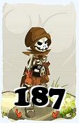 Um personagem do jogo Dofus, Sram-Ar, de nivel 187