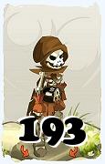 Un personnage du jeu Dofus, Iop-Air, au niveau 193