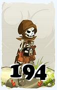 Um personagem do jogo Dofus, Sacrier-Ar, de nivel 194